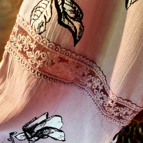 AMERICAN RAG CIE by MACY'S Boho High/Low Top Blouse Pale Lavender XXL NWT - Picture 6 of 10